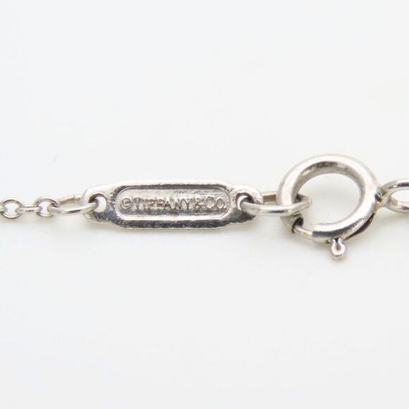 TIFFANY & CO. White Gold Diamond Necklace - Picture 5 of 10